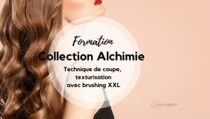 COLLECTION ALCHIMIE : Technique de coupe, texturisation avec brushing XXL